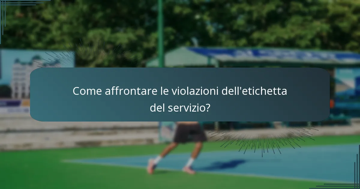 Quali sono i diritti dei giocatori durante il servizio nel tennis?