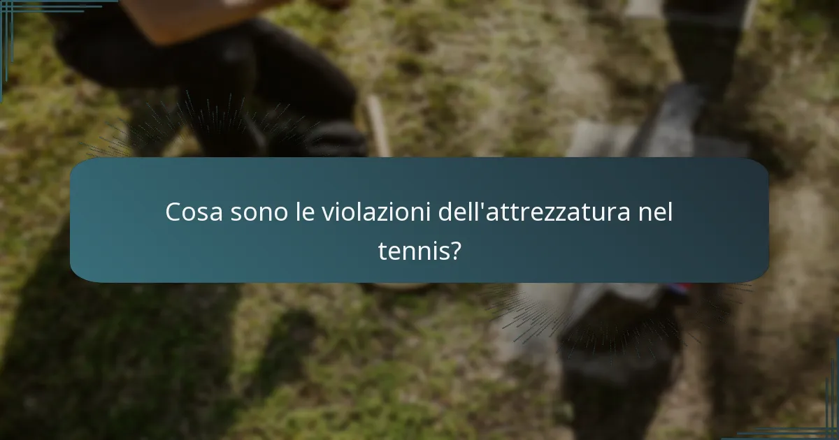 Quali sono le regole ufficiali che disciplinano le violazioni del servizio nel tennis?