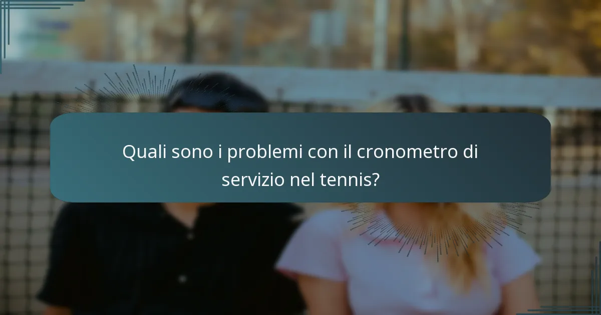 Come si interrelazionano errori nei tentativi di servizio, violazioni nel punteggio e problemi con il cronometro di servizio?