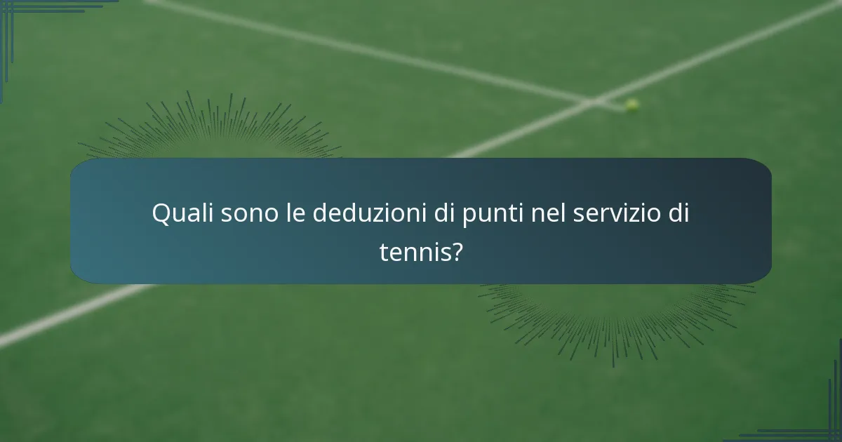Quali sono le regole degli scambi nel tennis?